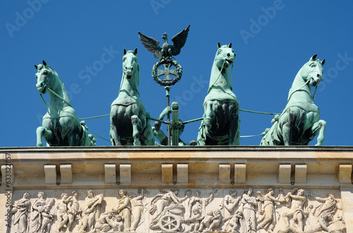 Obraz na płótnie Berlin, Brama Brandenburska, fragment w salonie