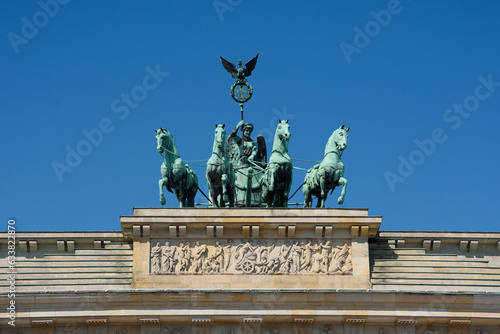 Obraz na płótnie Berlin, Brama Brandenburska - fragment w salonie