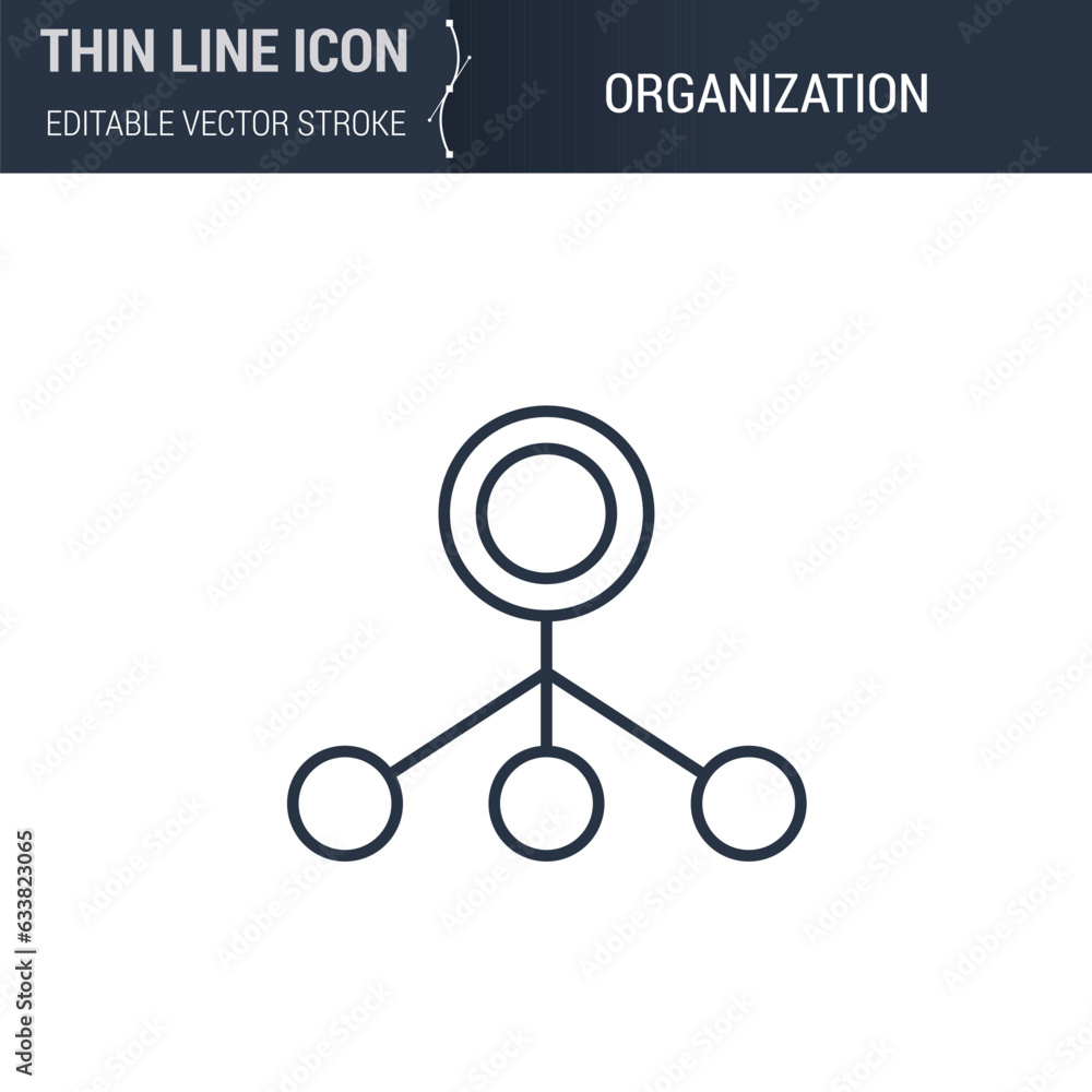 Organization Icon - Thin Line Business Symbol. Perfect for Web Design. High-Quality Outline Vector Concept. Premium, Minimalist, Elegant Logo. Organization Icon - Thin Line Business Symbol. Perfect for Web Design. High-Quality Outline Vector Concept. Premium, Minimalist, Elegant Logo.