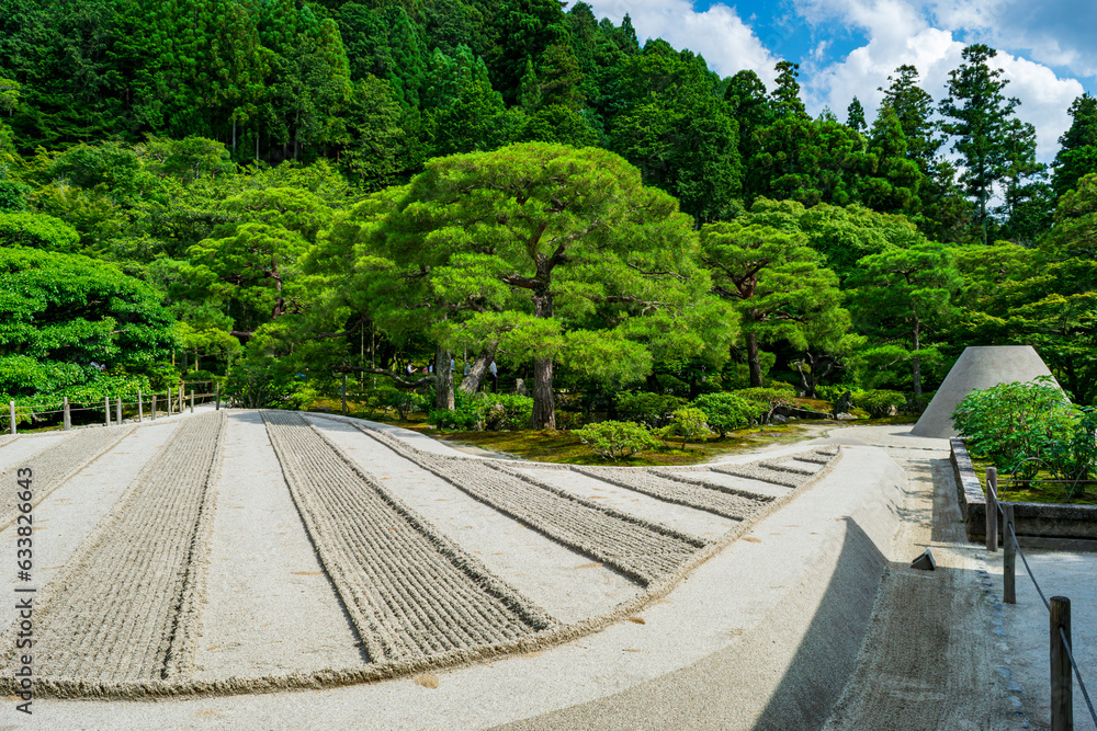 Zen garden in Kyoto Japan
