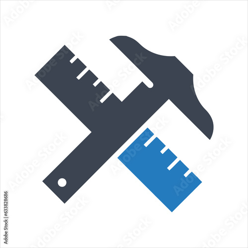 T-Square with ruler icon
