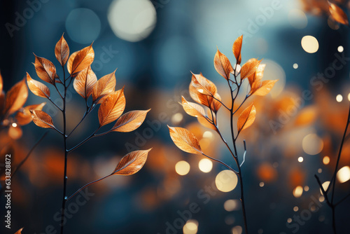 Bright autumn leaves abstract background