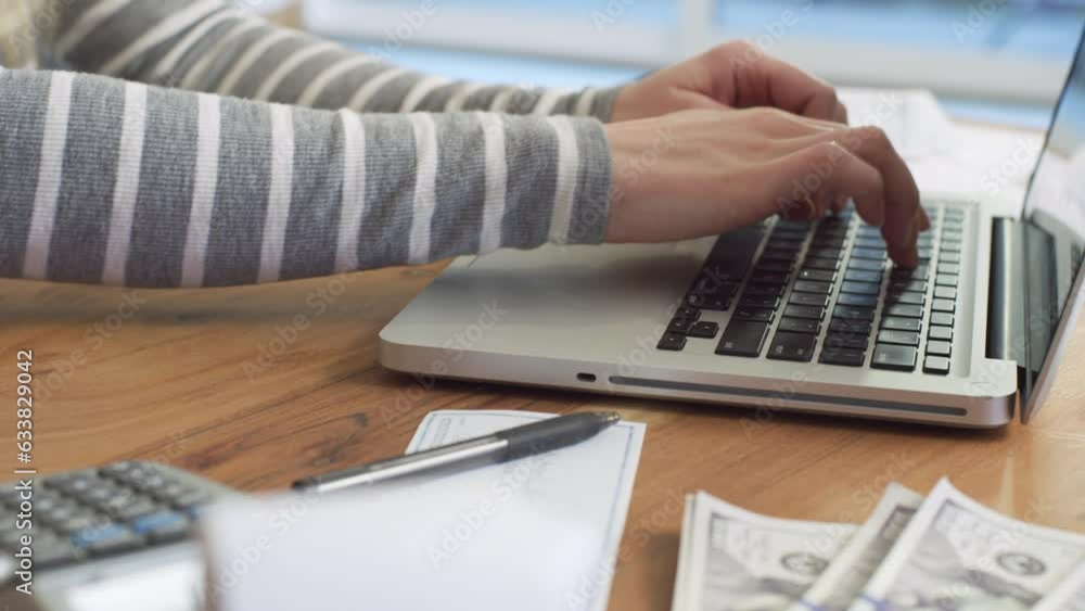 Business woman working from home Business woman working from home