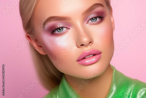 Young Woman in Pink Glam