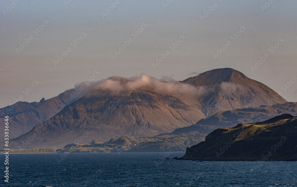 Portree, Isle of Skye, Scotland, UK. 5 June 2023. View of Cuillin Hills part of MacLeod Estate viewed from Loch Coruisk, Isle of Skye, Scotland. Portree, Isle of Skye, Scotland, UK. 5 June 2023. View of Cuillin Hills part of MacLeod Estate viewed from Loch Coruisk, Isle of Skye, Scotland.