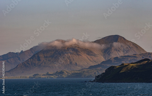 Portree, Isle of Skye, Scotland, UK. 5 June 2023. View of Cuillin Hills part of MacLeod Estate viewed from Loch Coruisk, Isle of Skye, Scotland.