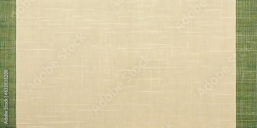 Horizontal or vertical background with beige and green canvas texture. Natural linen texture backdrop