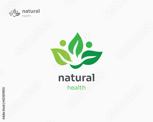 Natural health people medicine logo