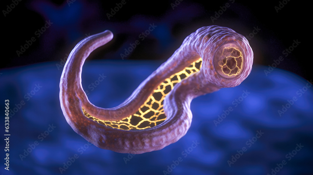 Fototapeta premium Close up of a cell - Generative AI