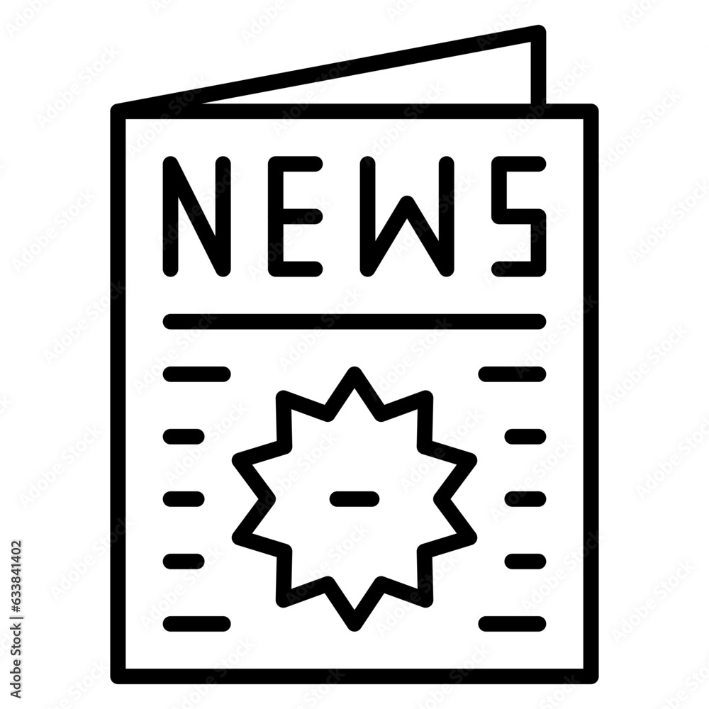 Sensationalism Line Icon Sensationalism Line Icon