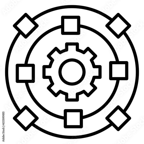 Synthesis Line Icon