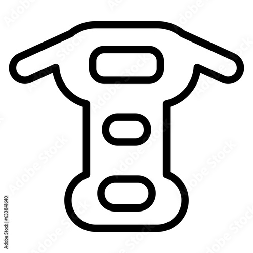 Rappelling Gear Line Icon