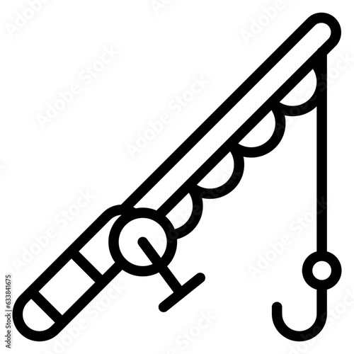 Fishing Rod Line Icon