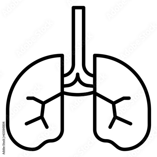 Lungs Line Icon