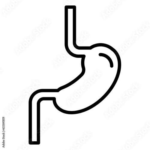 Esophagus Line Icon