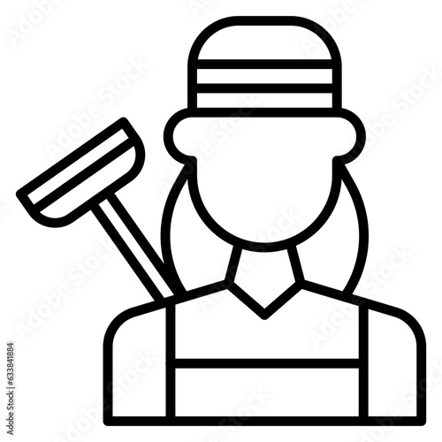 Cleaner Line Icon