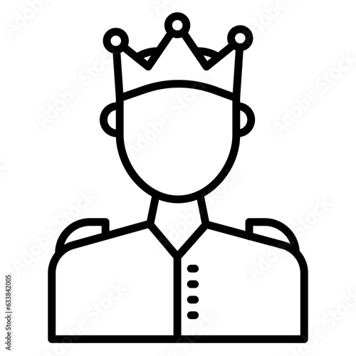 Prince Line Icon