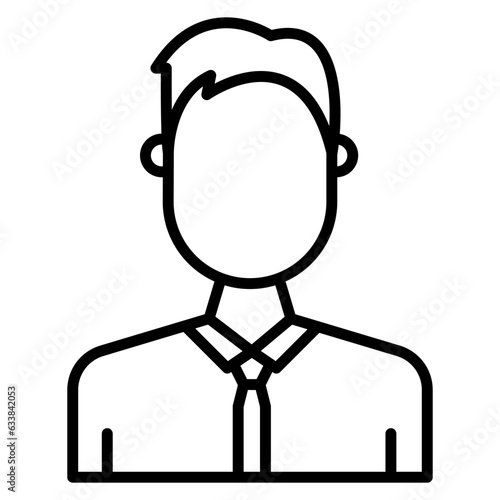 Office Worker Line Icon