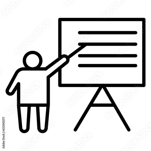 Teacher Line Icon