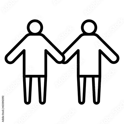 Friends Line Icon