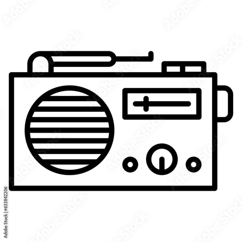Radio Line Icon