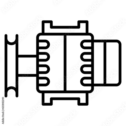Alternator Line Icon