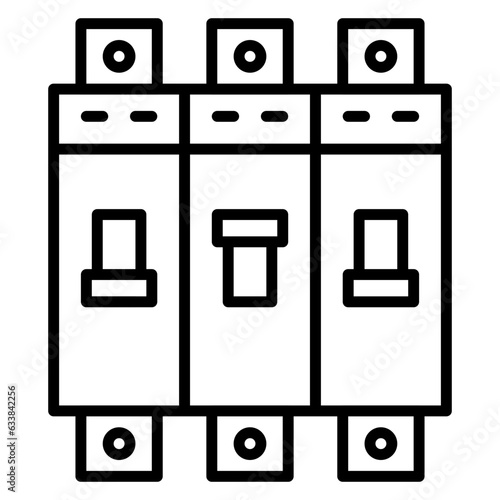 Circuit Breaker Line Icon
