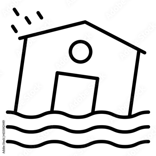 Flood Line Icon
