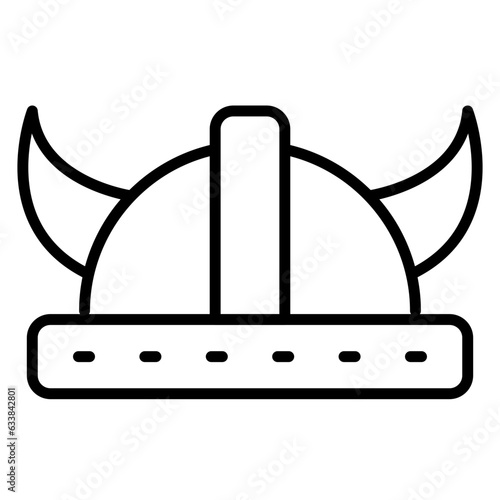 Viking Throne Line Icon