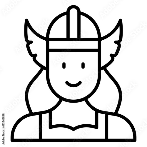 Valkyrie Line Icon