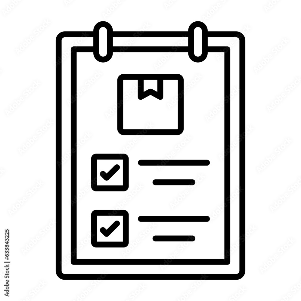 Checklist Line Icon Checklist Line Icon
