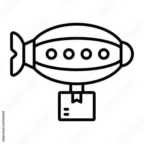 Airship Line Icon