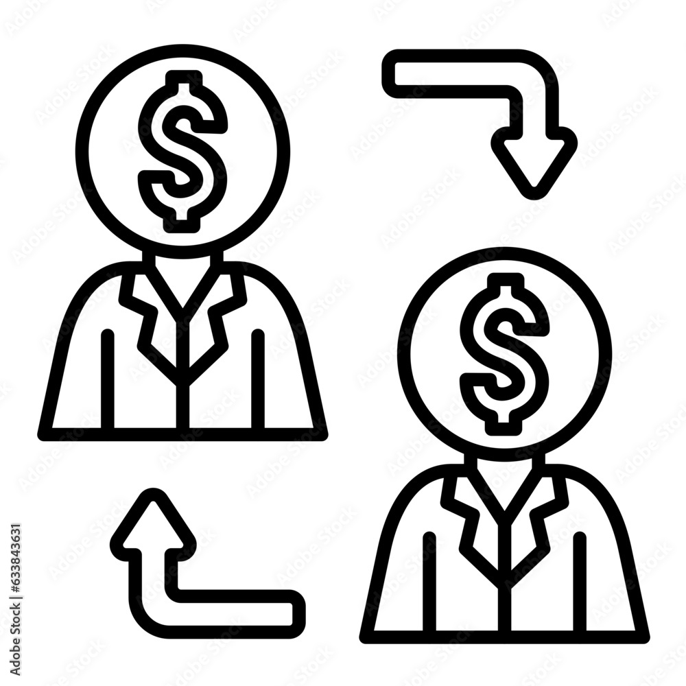 P2P Landing Line Icon P2P Landing Line Icon