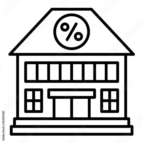 Home Loan Line Icon