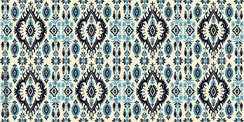 Seamless batik pattern,Seamless tribal batik pattern,and Seamless colorful pattern resemble ethnic boho, Aztec,and ikat styles.designed for use in wallpaper,fabric,curtain,carpet,Batik Embroidery