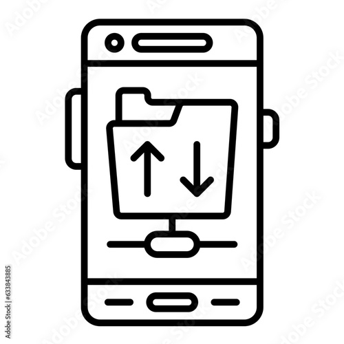 Ftp Protocol Line Icon