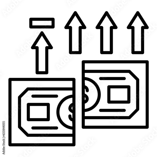 Maximum Transaction Amount Line Icon