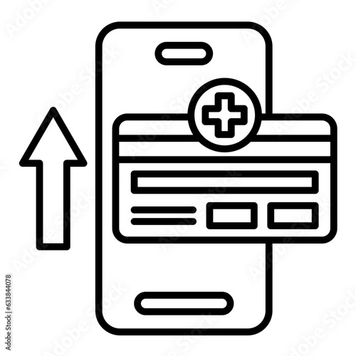 Prepaid Top Up Line Icon