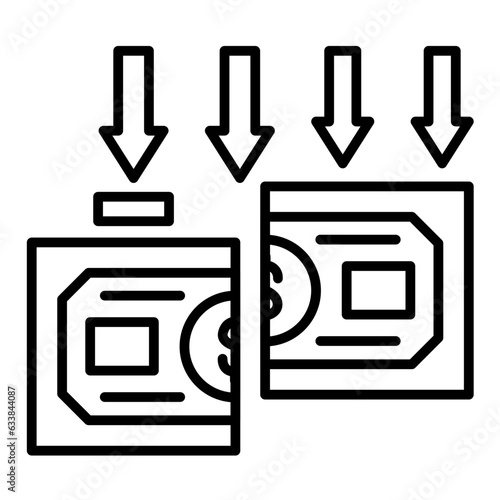 Minimum Transaction Amount Line Icon