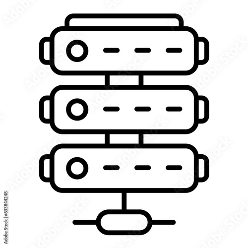 Servers Line Icon