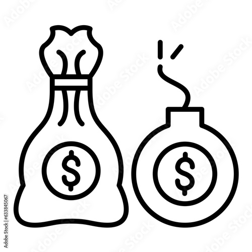 Debt Line Icon
