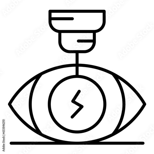 Laser Vision Correction Line Icon