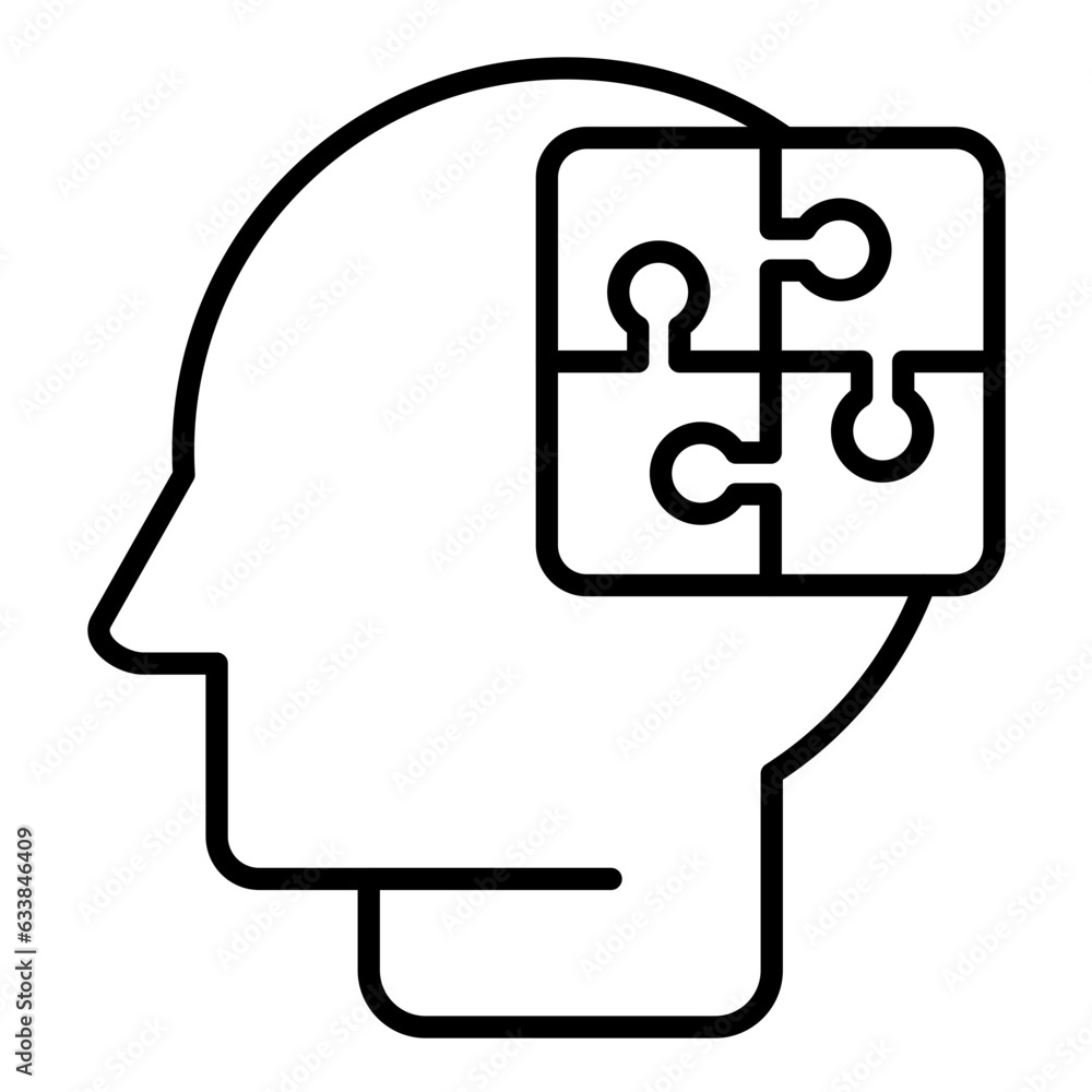 Autism Line Icon Autism Line Icon