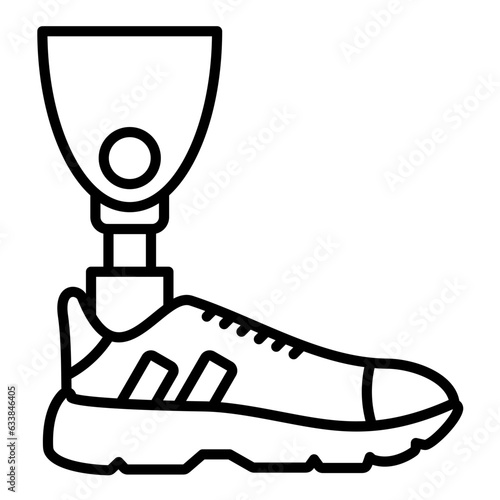 Amputee Line Icon