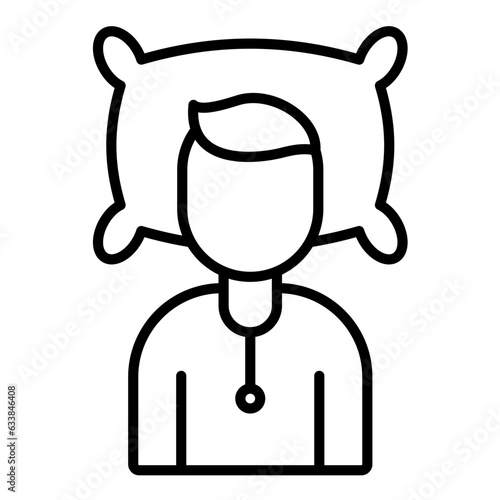 Bedridden Line Icon