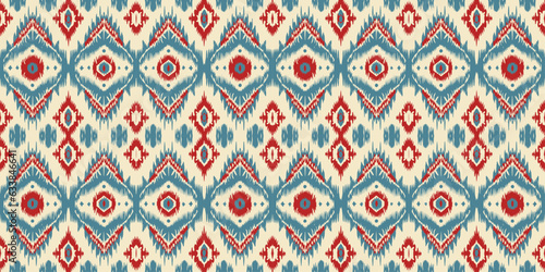 Seamless batik pattern,Seamless tribal batik pattern,and Seamless colorful pattern resemble ethnic boho, Aztec,and ikat styles.designed for use in wallpaper,fabric,curtain,carpet,Batik Embroidery