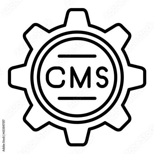 Cms Line Icon
