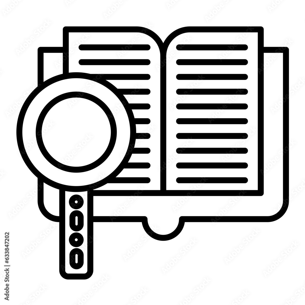 Research Line Icon Research Line Icon