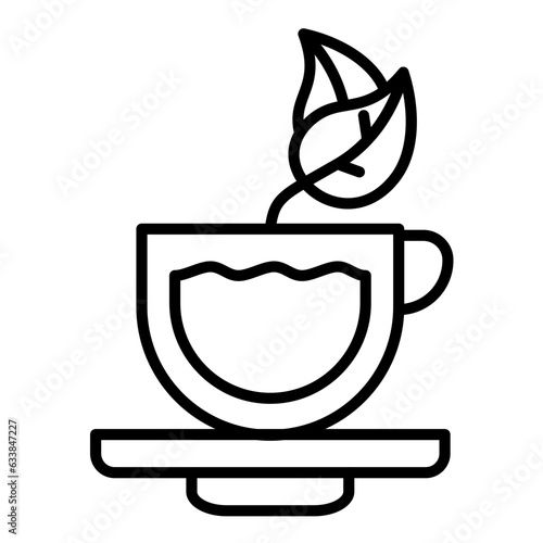 Tea Line Icon