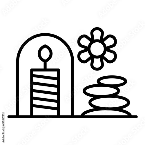 Spa Town Line Icon